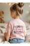 Mommy Is My Bestie Printed Crew Neck 100% Cotton Short Sleeve Kids and Teenagers T-Shirt