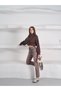 Women's Brown Mom Jean High Waist Straight Leg Pants Relaxed Fit Casual Denim Trousers - 5