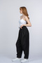Women's Summer Black Orielle Elastic Waist Ankle Length Trousers Stylish Daily Comfortable 30388 - 2