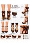 Women's Open-Back Bow Stiletto Evening Dress Shoes with Detachable Bow Detail and Thin Heel - 2