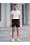 3 Pieces Black-Grey-Navy Blue Oversize Fit Shorts Bermuda Comfortable Fit Anti-Sweat - 4