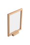Display / menu stand with solid Oak frame and base, A4 Portrait format, 21 x 30 cm - 2