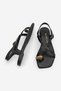 Women's Flat Toe Cross Ankle Strap Flip-Flop Buckle Daily Sandals Dorvilo Black - 8