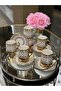 6-Person Porcelain Goldy Coffee Cup Set - 2