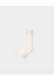 Baby Girl Knee-Length Socks with Ribbon Detail, 6 Months - 4 Years, Cream