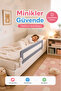 150 cm Bed Barrier - Safety Barrier Protective Barrier, Baby Barrier Large Size - Gray - 5