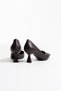 Women's Bitter Brown Heeled Shoes Fs08Ms44H - 2