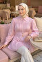 Wide Belted Shirt Y0134 - Pink - 6