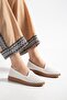 Ruth Women's White Genuine Leather Orthopedic Ballerinas - 4