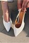 Selor Genuine Leather White Matte Leather Women's Stiletto - 7