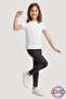 Patterned Children's Tights - Glittery Heart Patterned Girls' Tights - Soft, Stretchy, Comfortable, Cotton, Anti-Sweat - 3