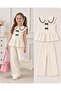 Baby Collar Bowknot Blouse Pants Set for Girls - 5