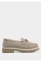 Beige Leather Women's Shoes