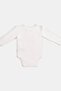 Modal Cotton Newborn Baby Long Sleeve Snap Fastener Bodysuit L Farmyard Pink - 6