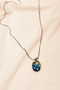 Handmade Necklace with Sodalite Natural Stone Chain End: 1.5 cm Chain: 20 cm Boxed - 6