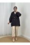 Aydan Snap-Fastened Waist-Tightening Jacket with Elasticated Sleeves - Eu3225 Brown
