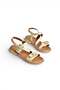 Y996062509 Beige Buckle Detailed Women's Sandals - 5