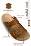 Genuine Leather Men's Slippers - Double Buckle Adjustable Massage Sole Genuine Leather Men's Slippers t Taba - 7