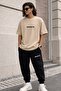 Women / Men Brooklyn Printed Unisex Tracksuit Set Oversize – Comfortable Fit Jogger Bottom T-Shirt Combination
