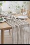 Sofia Bohemian Tulle Runner Tablecloth I Wedding, Engagement, Birthday, Party, Christmas and Special Occasion Decoration Mink Color