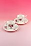 Victorian Rose Gold Gilded 2-Person Coffee Cup Set - 2