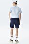 Men's Slim Fit Bermuda Shorts Men's Slim Fit Bermuda Shorts Navy Blue - 3