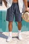 Premium 100% Cotton Lace-Up Men's Shorts – Relax Fit Summer Old Money Shorts