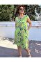 Italian Kaşkorse Linen Dress Green - 5