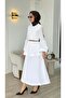 Flounced Poplin Dress 26Ss5015 - 2