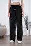 Linen Blend Loose Fit Belmando Black Trousers - 4