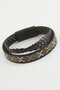 ILKESHOP سوار جلدي مغناطيسي (225326) - أسود - 2