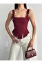 Women's Strappy Corset Blouse