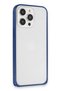 Ilkeshop iPhone 15 Pro Max Metal Bumper Matte Cover (163014) - Navy Blue - 3