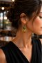Authentic Vintage Drop Earrings Bohemian Vintage Ethnic Design Women's Earrings - 5