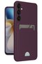 Ilkeshop New Galaxy A26 Case Kelvin Silicone with Business Card Holder - (175347) Deep Purple