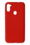 Ilkeshop New Galaxy A11 Case Nano Inside Velvet Silicone (193942) - Red