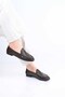 Laceless Drawstring Tpu Sole Genuine Leather Loafer 343-265-2660 Women's Shoes - 2