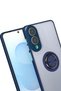 Ilkeshop New Galaxy S25 Edge Case Montreal Ringed Silicone Cover (213335) - Navy Blue - 2