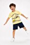 Boys Printed Short Sleeve T-Shirt and Shorts Set - 3