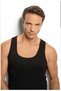 Men's Black Cotton Ribbed Rambo Sports Athlete Undershirt 3-Pack