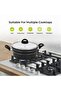 Casserole Dish with Tempered Glass Lid, Non-Stick Granite Coating, Induction, Black (26 CM) - 3