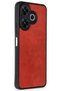 Ilkeshop New Redmi 13 4g Case Aras Leather Cover (05731) - Red - 2