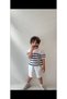 Boy's Knitwear T-Shirt and Muslin Shorts Two-Piece Set - 3