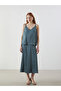 V-Neck Women's Blouse - 3