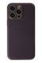 Ilkeshop New iPhone 13 Pro Max Case Coco Leather Silicone Cover - (195834) Deep Purple