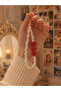 Pearl and Red Heart Phone Charm |   Coquette Phone Charm Phone Strap |   Y2K Cute Bead Charm