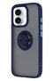 Ilkeshop New iPhone 16 Case Montreal Ringed Silicone Cover (10421) - Navy Blue - 2
