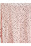 Elastic Waist Polka Dot Flared Skirt - 3