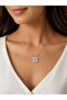 316L Steel Silver Color Open Clover Model Women's Necklace - 2
