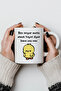 Cute Chick 330ml Printed White Ceramic Mug Cup - 5